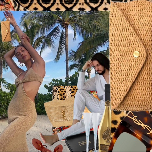 Raffia Sunglasses Case Glasses Sunnies Keychain Clutch Woven Jute Bag NEW - Picture 4 of 12